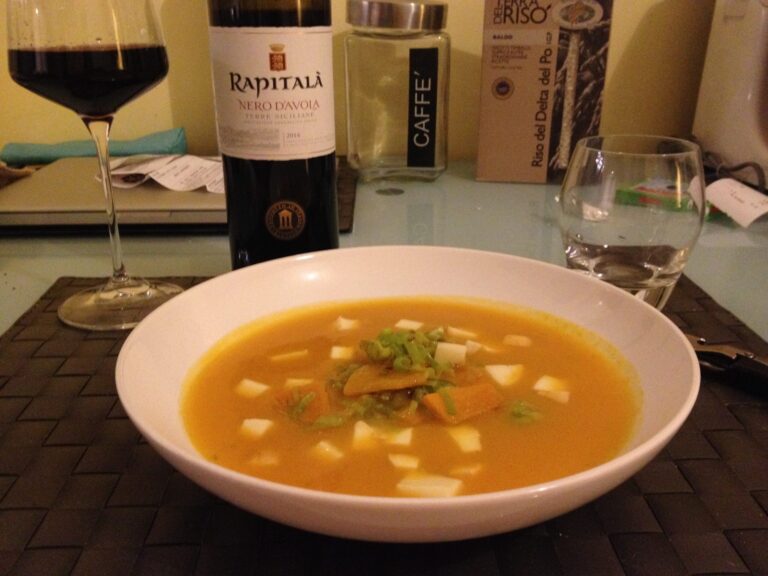 Vellutata di Zucca, Porri e Provola