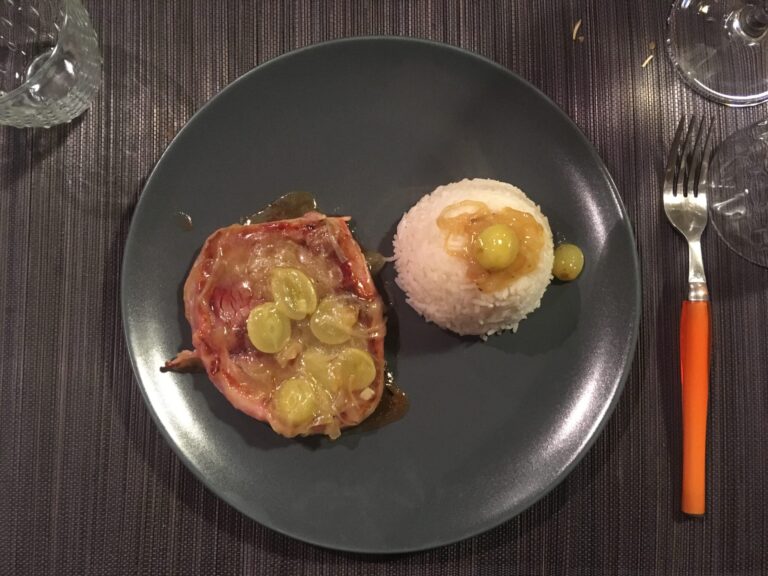 Filetto arrotolato con Pancetta Croccante e Salsa d’Uva (più che uva, Cipolla!)